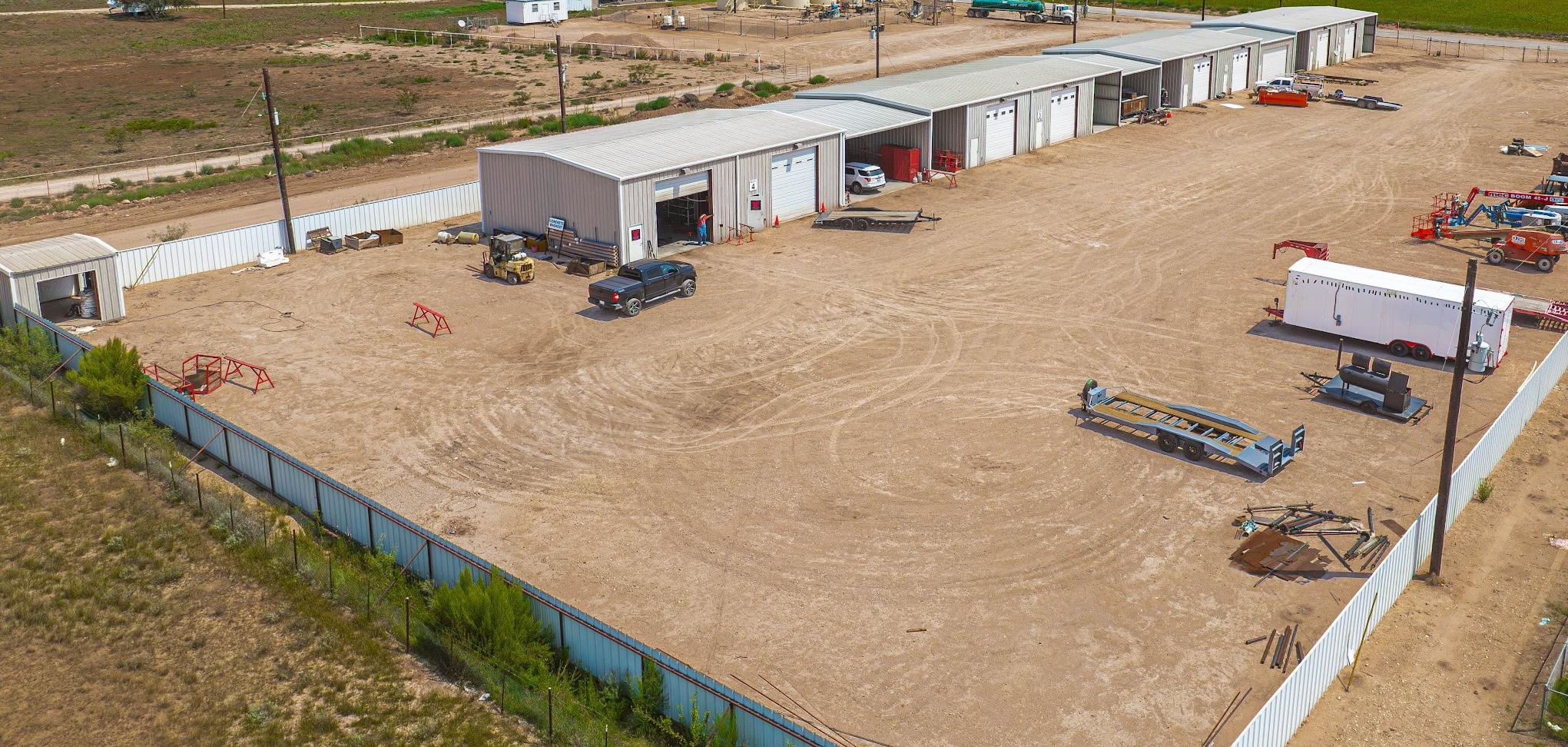 Industrial yard and outdoor space
